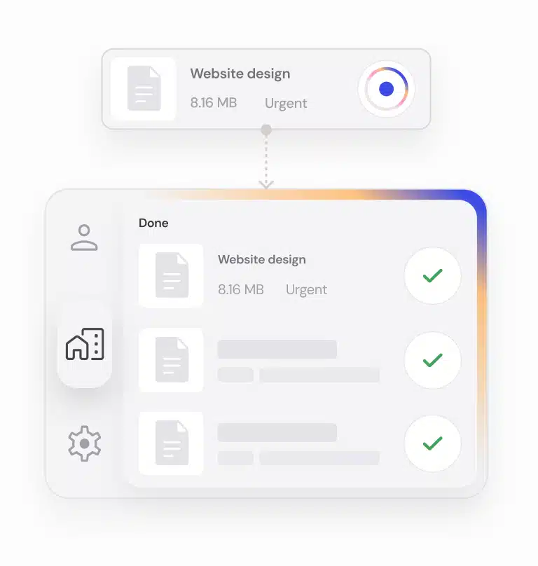Design subscription deliveries completed and ready to download